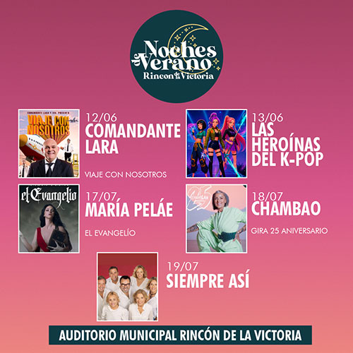 Noches de verano de Rincón de la Victoria